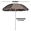 Sunfun Balkonschirm Provence II (Taupe, Durchmesser: 250 cm)