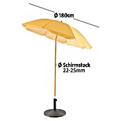 Sunfun Strandschirm (Durchmesser: 180 cm, Gelb)