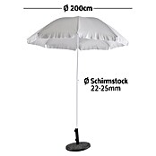Sunfun Balkonschirm (Lichtgrau, Durchmesser: 200 cm)