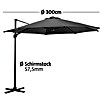 Sunfun Ampelschirm (Anthrazit, Durchmesser: 300 cm)