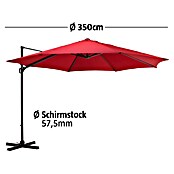 Sunfun Ampelschirm (Chili, Durchmesser: 350 cm)