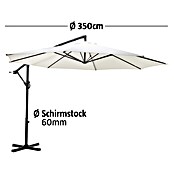 Sunfun Ampelschirm (Natur, Durchmesser: 350 cm)