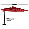 Sunfun Ampelschirm (Chili, Durchmesser: 350 cm)
