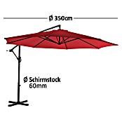 Sunfun Ampelschirm (Chili, Durchmesser: 350 cm)