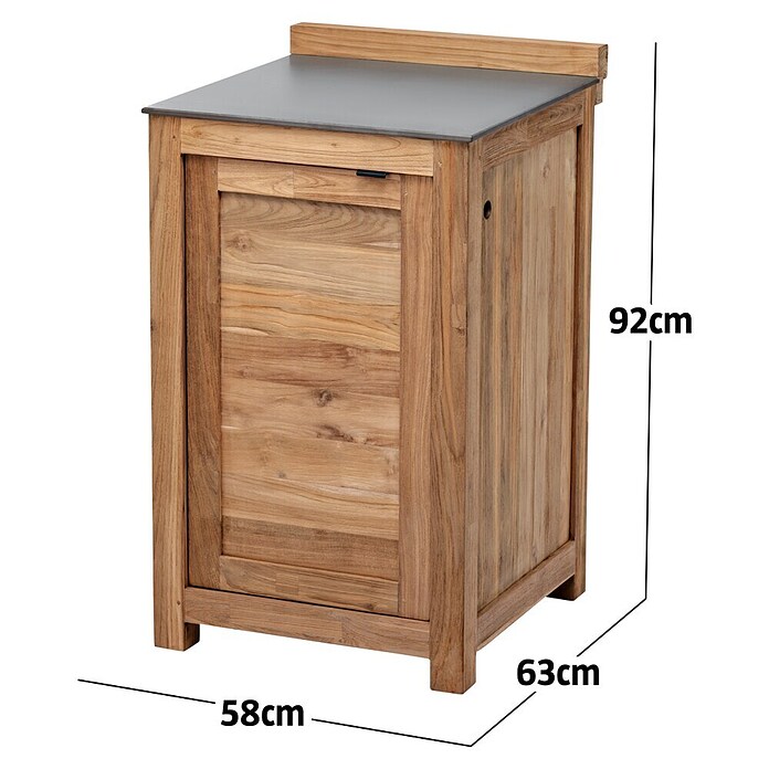 Sunfun Grillküchen-Modul (Mit Tür, L x B x H: 63 x 58 x 92 cm, Holz)