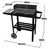 Grillstar Holzkohlegrill Nevada (Grillfläche (B x T): 52 x 28,5 cm, Schwarz) | BAUHAUS