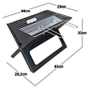 Grillstar Holzkohlegrill (Grillfläche (B x T): 44 x 29 cm, Schwarz) | BAUHAUS