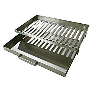 Buschbeck Feuerrost-Aschepfanne (30 x 46 x 9 cm, Edelstahl)