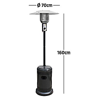 Grillstar Terrassenstrahler Heatwave (10 kW, Höhe: 221,5 cm)