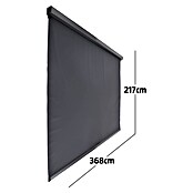 Sunfun Milos Seitenwand (B x H: 368 x 217 cm, Night-Grey, Tiefe: 8,5 cm) | BAUHAUS