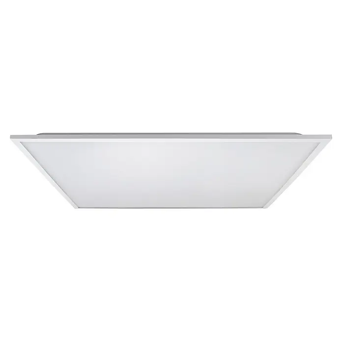 E2 elektro Einbaupanel Square - L x B x H: 59,5 x 59,5 x 3,2 cm, Max. Systemleistung: 36 W, Kaltweiß - Weißes, rechteckiges LED-Deckenpanel mit strukturiertem Diffusor.