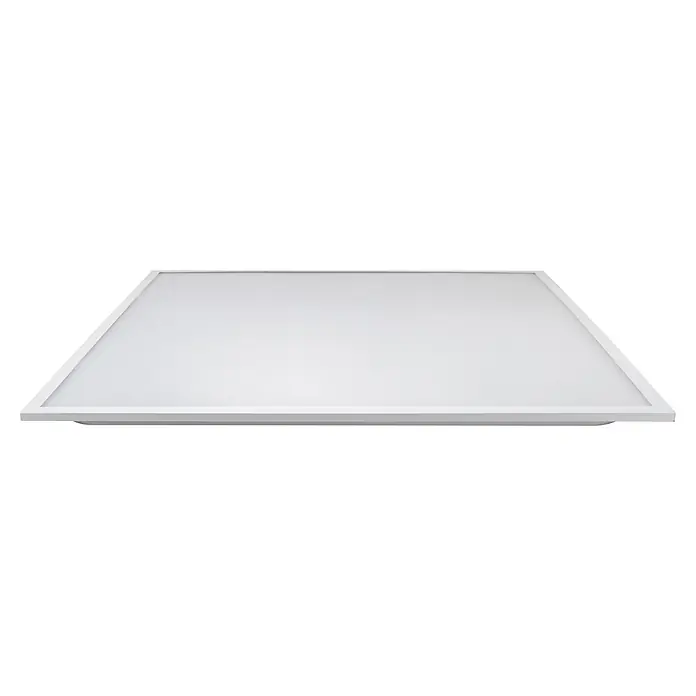 E2 elektro Einbaupanel Square - L x B x H: 62 x 62 x 3,2 cm, Max. Systemleistung: 36 W, Kaltweiß - Weißes rechteckiges LED-Panel mit strukturierter Oberfläche.