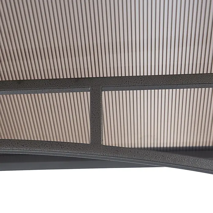 Outsunny Grillpavillon Braun, 240cm x 150cm x 250cm - Farbe Gestell: Schwarz, Metall