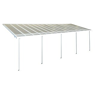 Solid Elements Terrassenüberdachung Martina (Tiefe: 3 m, B x H: 9,15 x 2,1 m, Verkehrsweiß)