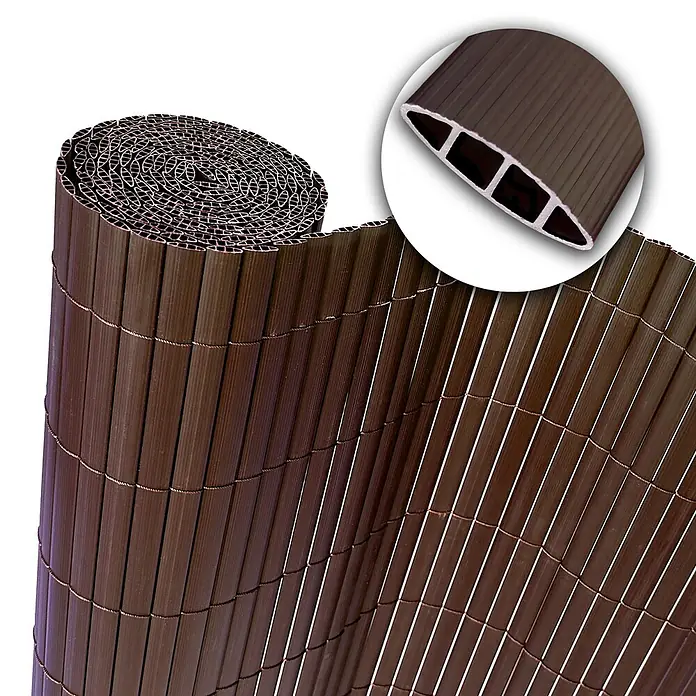 Floordirekt Sichtschutzelement PVC - Kunststoff, Braun