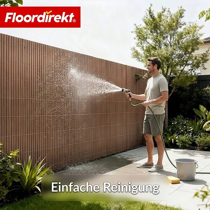 Floordirekt Sichtschutzelement PVC - Kunststoff, Braun