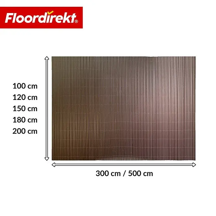 Floordirekt Sichtschutzelement PVC - Kunststoff, Braun