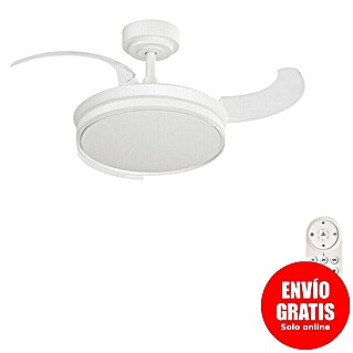 Arte confort Ventilador de techo Tivar S (Blanco, 91 cm, 30 W, Blanco cálido)