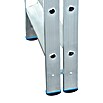 Krause Stabilo Stufen-Doppelleiter (Arbeitshöhe: 2,95 m, Anzahl Tritte: 2 x 6 Stufen, Tiefe Stufen: 80 mm, Aluminium)