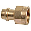 Press-Übergangsmuffe (Durchmesser: 15 mm, Innengewinde: ¾″, Presskontur: V)