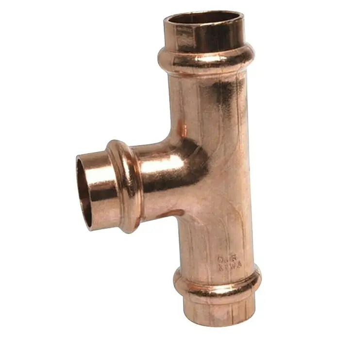 MegaHaustechnik Pressfitting Winkel 45° Für Kupferrohr 28 Mm Außen-Ø – 2 Muffen I-i, V- & SC-Kontur, Für Trinkwasser, Heizung & Sanitär (unverpresst Undicht)