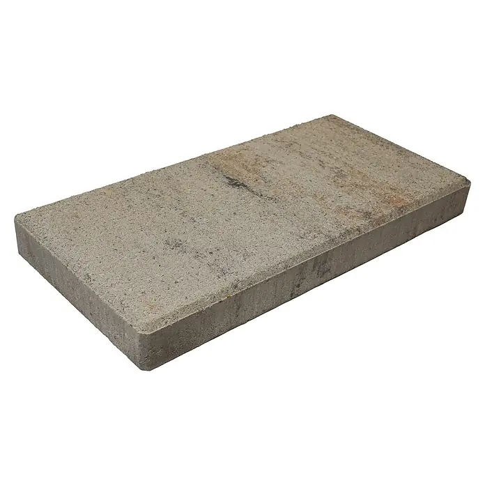 Diephaus Mauerabdeckplatte Lima - 40 x 20 x 4 cm, Muschelkalk, Beton - Rechteckiger, hellgrauer Betonpflasterstein mit texturierter Oberfläche.