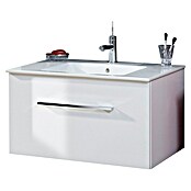 Camargue Stella K Wastafelonderkast (47 x 80 x 39 cm, 1 ladekast, Wit, Hoogglans)