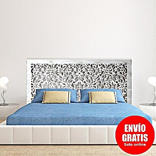 Cabecero de cama Mosaico 154 (An x Al: 150 x 60 cm, Blanco betún)