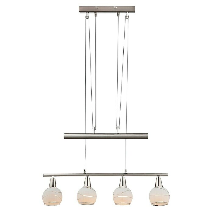 Globo Elliott LED-Pendelleuchte (4-flammig, 4 x 4 W, Warmweiß, Höhe: 160 cm)
