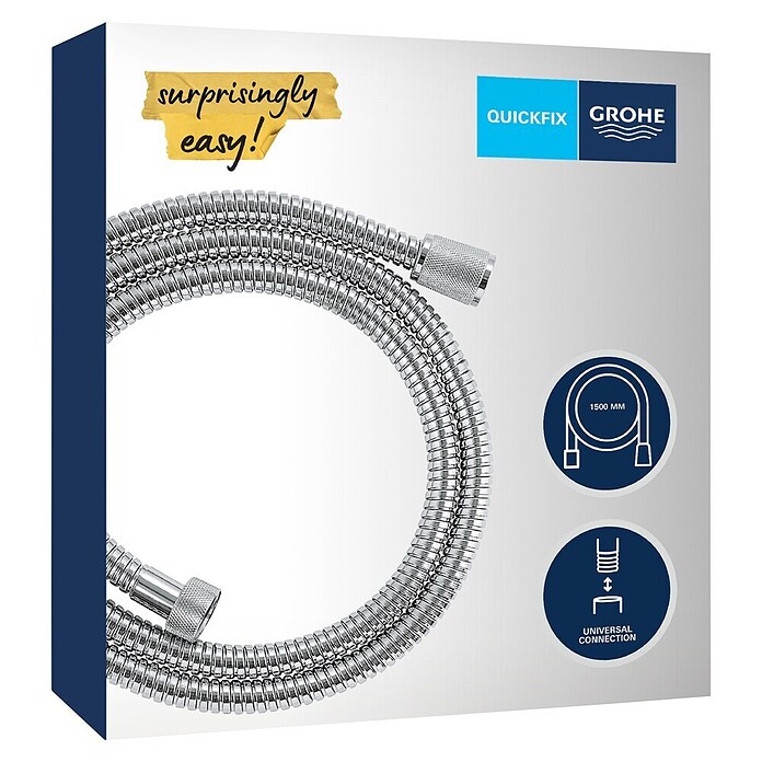 Grohe Metall-Brauseschlauch VitalioFlex Metal (150 cm, Chrom) | BAUHAUS