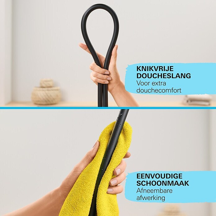 Grohe VitalioFlex Trend Doucheslang Vitalio Flex Trend (Lengte: 175 cm, Aansluitingen: ½″, Kunststof, Zwart) | BAUHAUS