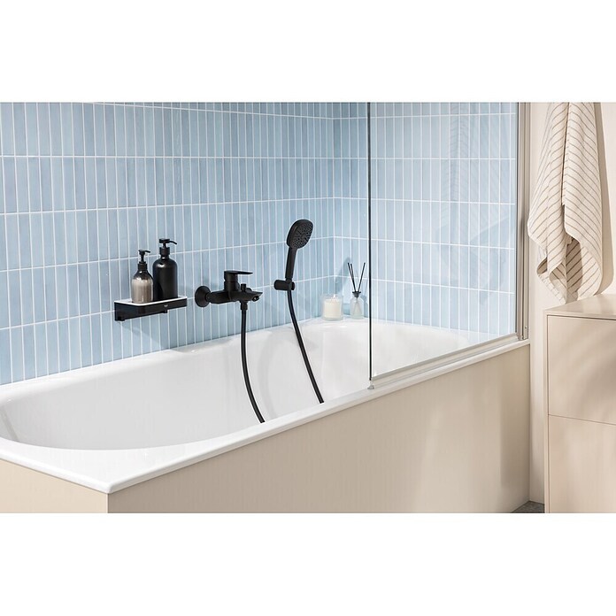 Grohe VitalioFlex Trend Brauseschlauch (Länge: 150 cm, Kunststoff, Schwarz, Matt) | BAUHAUS