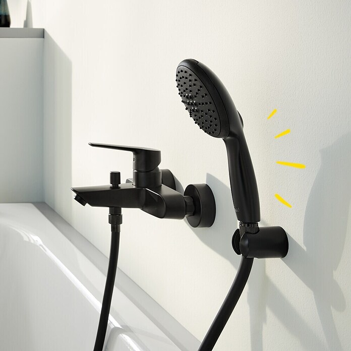 Grohe VitalioFlex Trend Brauseschlauch (Länge: 150 cm, Kunststoff, Schwarz, Matt) | BAUHAUS
