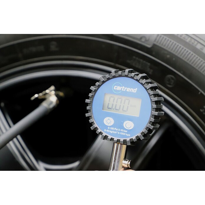 Cartrend Digitaler Reifendruckprüfer (Digitales Display)