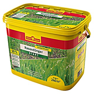 Wolf-Garten Rasendünger (6 kg, Max. Anwendungsfläche: 250 m²)