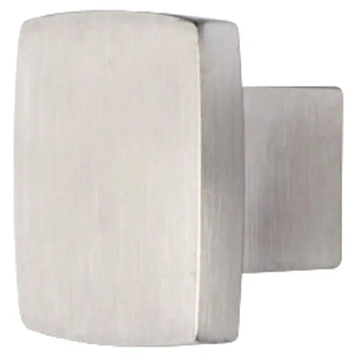 Rei Tirador para muebles - L x An x Al: 25 x 25 x 24 mm, Níquel - Tirador rectangular de níquel satinado cepillado.