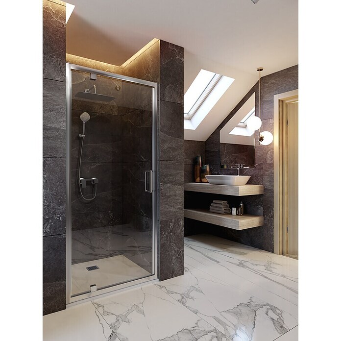 Ideal Standard Connect Douchedeur (87 x 195,5 cm, Glasdikte: 6 mm, Chroom) | BAUHAUS