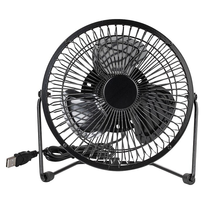 Voltomat USB-Ventilator Mini (Schwarz, 18 cm) | BAUHAUS
