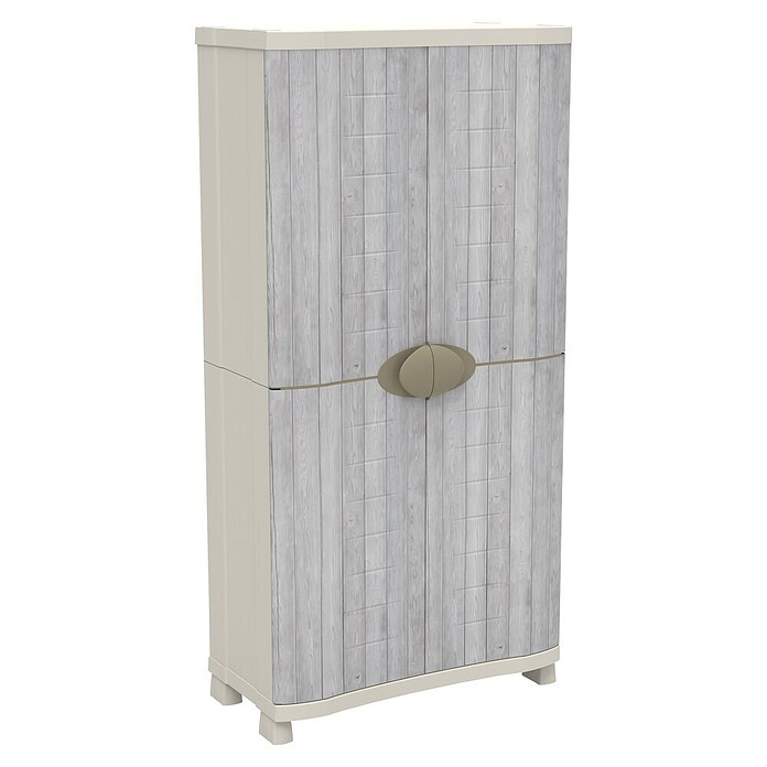 Plastiken Space Saver Armario multiusos de plástico  (L x An x Al: 45 cm x 90 mm x 184 cm, Nordic) | BAUHAUS