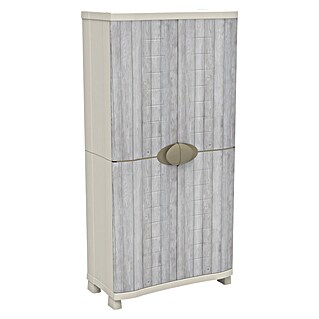 Plastiken Space Saver Armario multiusos de plástico  (L x An x Al: 45 cm x 90 mm x 184 cm, Nordic)