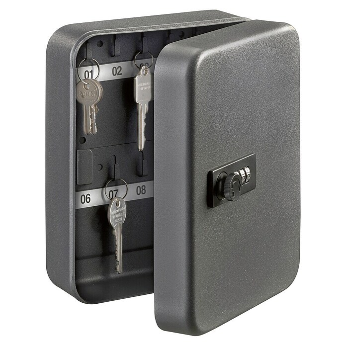 Portaferm Schlüsselbox Key Cabinet KC 20 C (Anzahl Haken: 20 Stk., 16 x 8 x 20 cm)