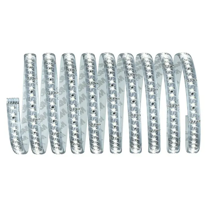 Paulmann MaxLED 1.000 LED-Band Basisset beschichtet - 300 cm, Tageslichtweiß, 34 W, 3.300 lm - LED-Lichtleiste mit hoher Helligkeit, perfekt für dekorative Beleuchtung. Die selbstklebende Rückseite ermöglicht eine einfache Installation.