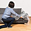 Couchhülle (300 x 130 cm, Transparent, 2 Stk.)
