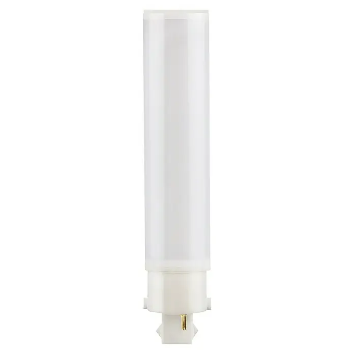 Osram Dulux D LED-Lampe - G24d-3, Nicht Dimmbar, Kaltweiß, 920 lm, 10 W - Nahaufnahme einer LED-Leuchtstofflampe mit weißem Diffusor und Stecksockel, ideal für moderne Beleuchtungssysteme.