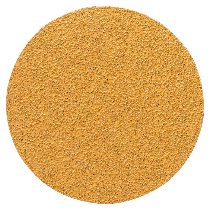 Craftomat Schleifblatt-Set - Durchmesser: 125 mm, 10 Stk., Körnung: 40 - Gelbe Schleifscheibe mit körniger Oberfläche. Geeignet für Schleifarbeiten in verschiedenen Anwendungen.