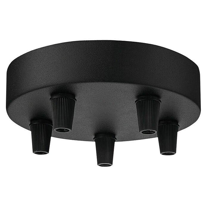 Home Sweet Home Plafondhouder voor lamp (5 standen, Zwart, Metaal)