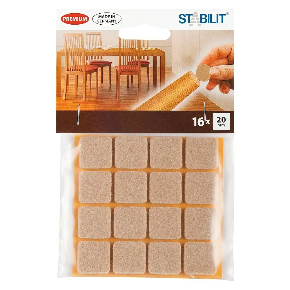 3M Filzgleiter Beige - Ultraweiche Möbelfüße 215x80mm