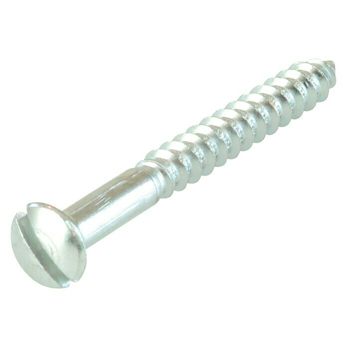 Stabilit Tornillo para madera (Ø x L: 4 x 30 mm, Cromado, 10 uds., Cabezal lenticular, Ranura)