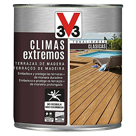 V33 Protección para madera Climas Extremos (Incoloro, 750 ml, Mate)
