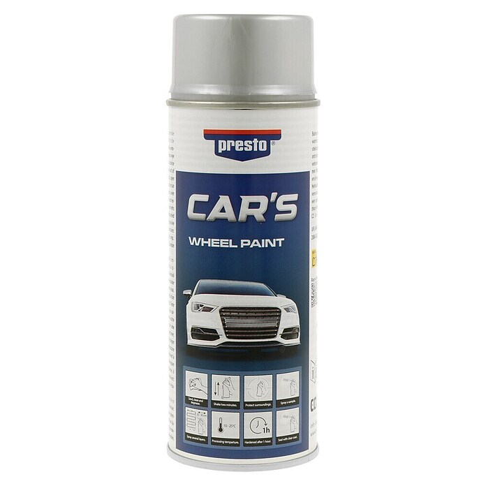 Presto Lak u spreju za naplatke Car's Wheel Paint  (400 ml, Srebrna) | BAUHAUS